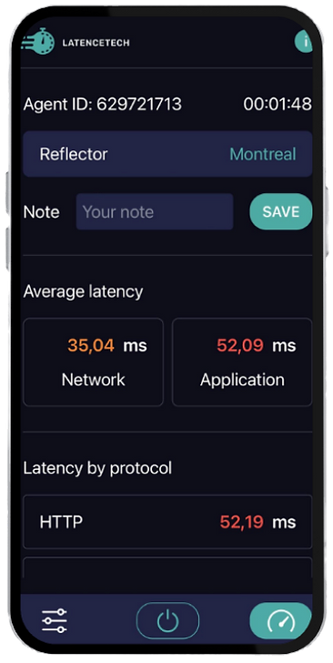 app view with mobile phone