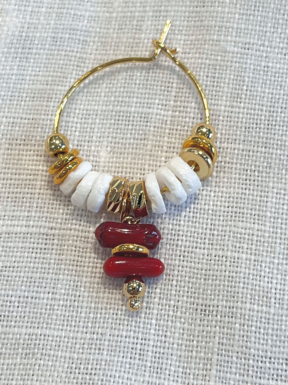 Miniature : Collier CORAIL en Coquillage et Corail
