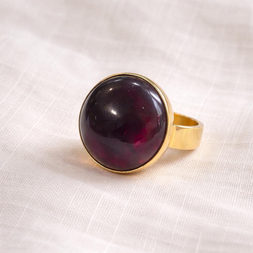 Miniaturbild: Bague  LAVANDE  Améthyste ronde