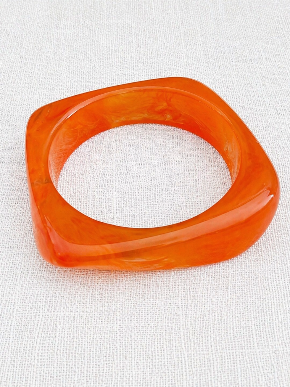 Miniature : Bracelet Résine rouge profond