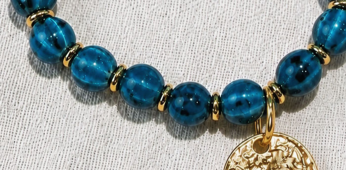 Miniature : Bracelet céramique bleu/vert
