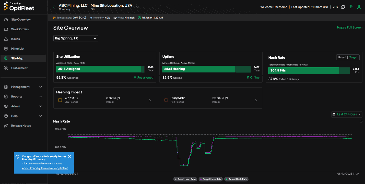 OptiFleet Foundry Firmware