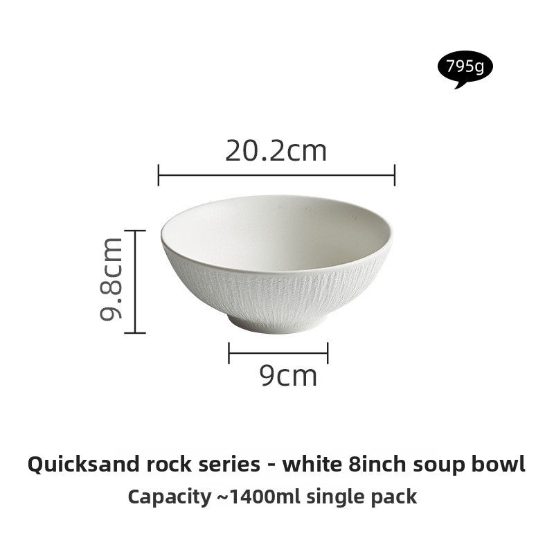 Thumbnail: Black and White Ceramic Dishes, Dishes, Home Eating Bowls, Soup Bowls, Fish Plat