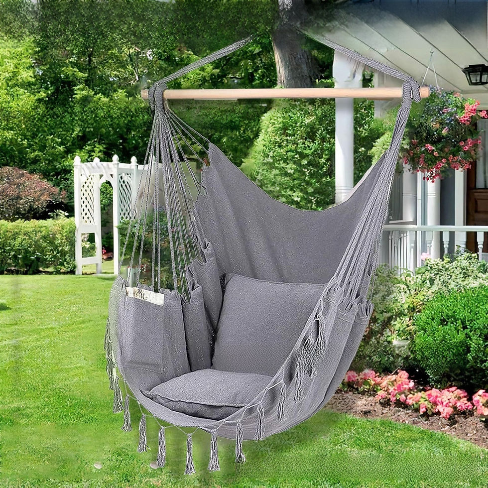 Thumbnail: Cotton Hanging Chair for Outdoor Balcony Leisure