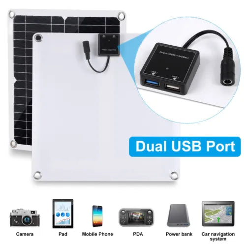 Thumbnail: 200W Solar Panel Kit Battery Charger & 100A Controller For Car Van Caravan Boat