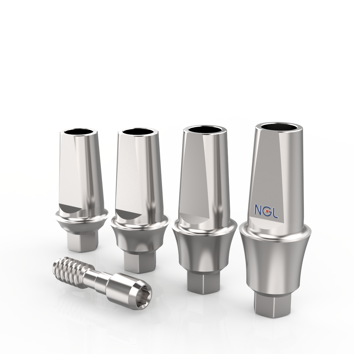 Zimmer 3.5 Compatible/NGL Shoulder Abutment H=1/2/3/4mm Anti-Rotation