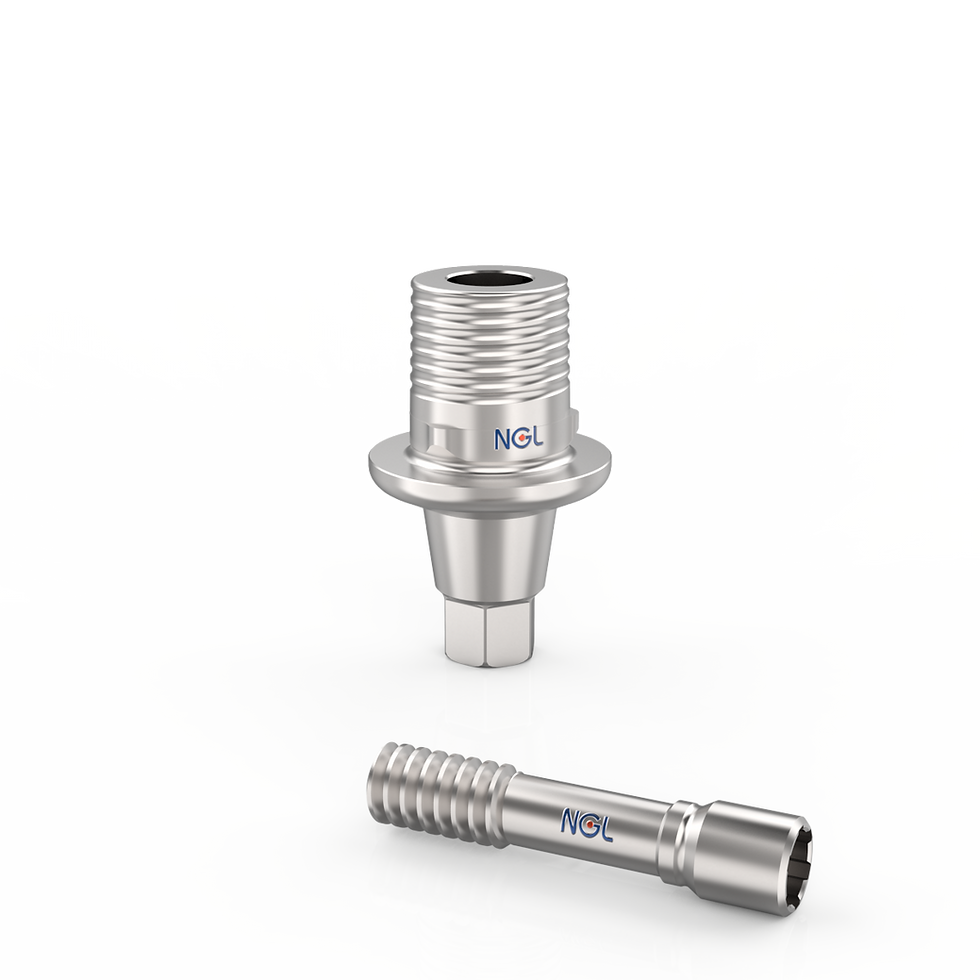 Thumbnail: Neodent GM Compatible Wide Ti Base Gingiva Anti-Rotation/Engaged
