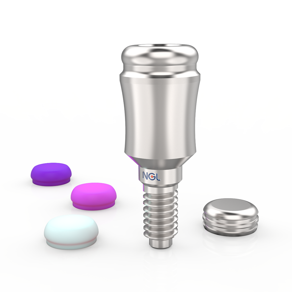 Thumbnail: Zimmer 3.5 Compatible Straight Over Denture Set Gingiva height 1mm-6mm