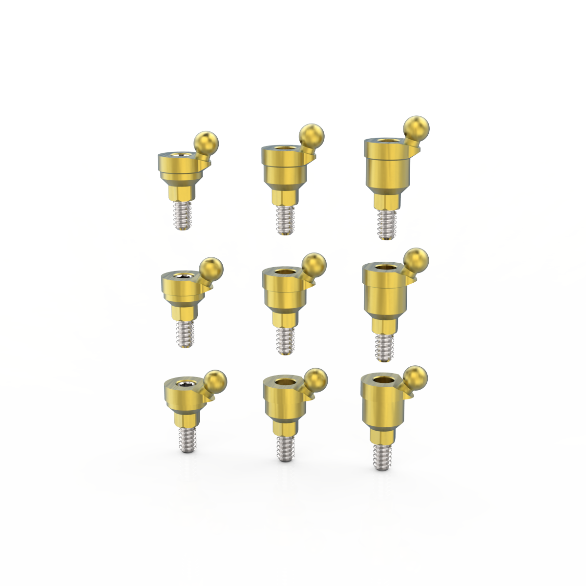 Angulated Ball attachment for internal Hex