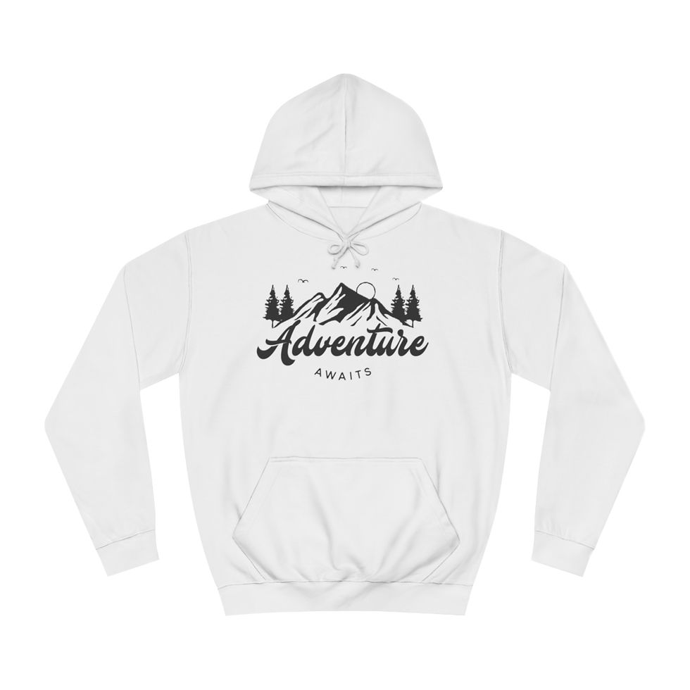 Thumbnail: White Hoodie Wonder: Adventure Awaits – Cozy Elegance for Explorers