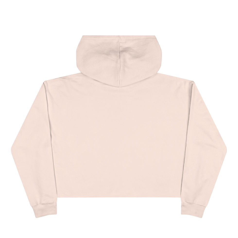Thumbnail: Chic Rose Abstract - Abstract Rose Hooded Sweatshirt, Style Redefined with the Abstract Crop Top
