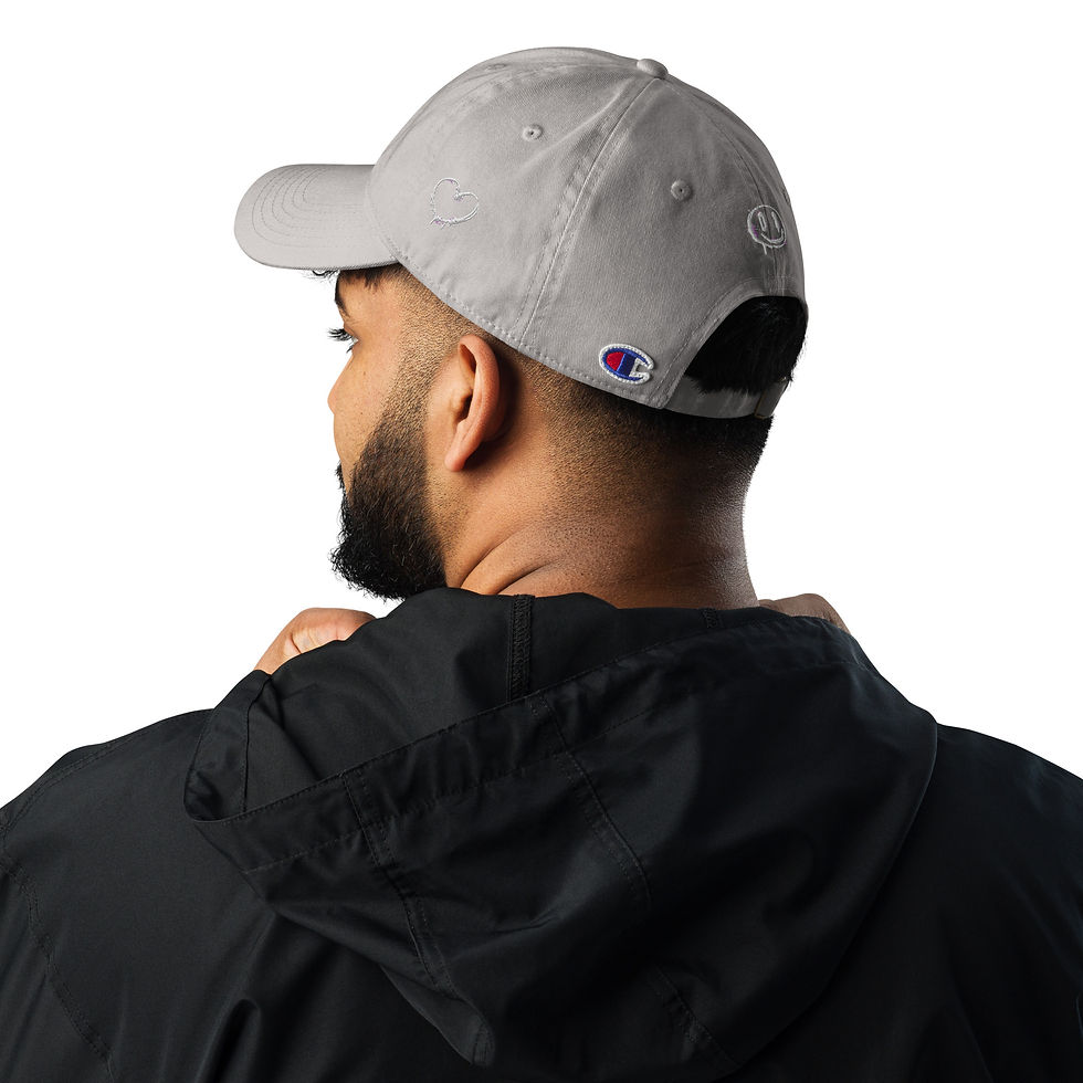 Thumbnail: Champion Hat Grey featuring self fabric sweatband