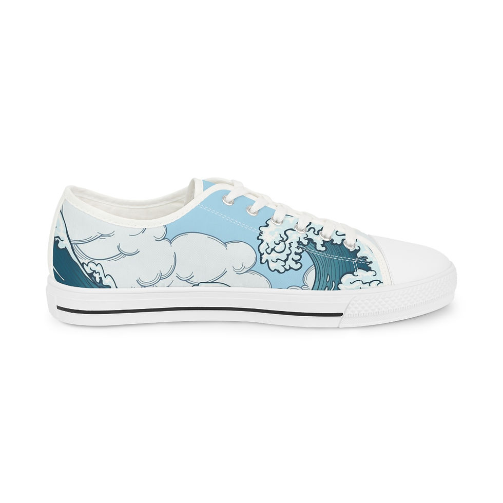 Thumbnail: Fashionable Wave Off Kanagawa Low Top Footwear