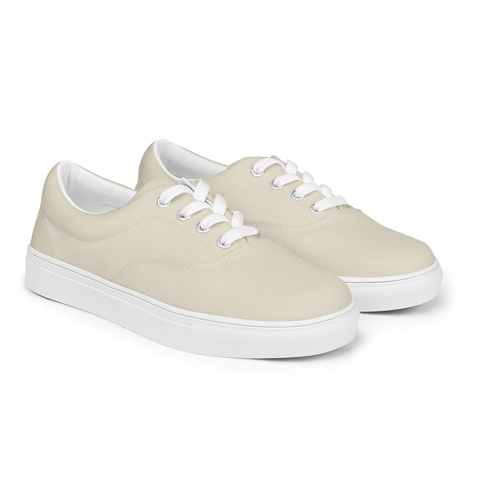 Thumbnail: Charm with ease in Casual Lace-Up Sneakers for Women - Lace-Up Canvas Shoes for laid-back fashion