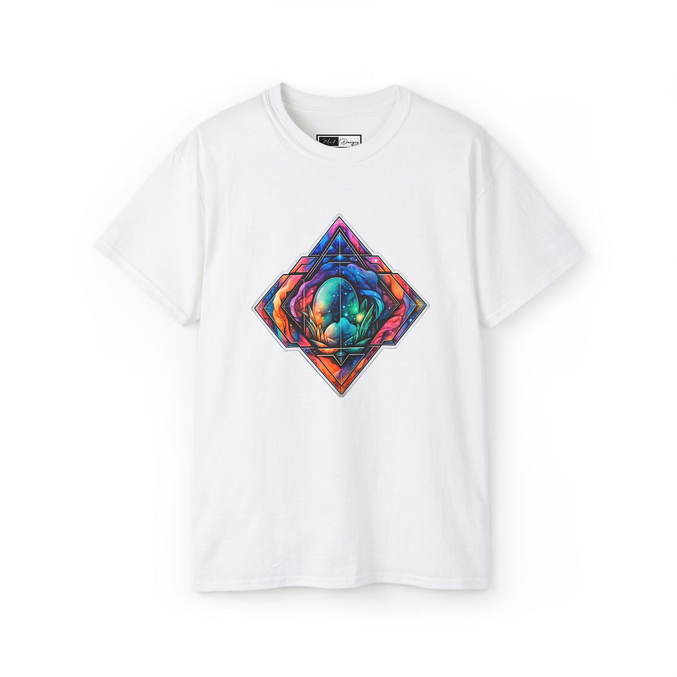 Thumbnail: Galactic Serenity: White Universe Symbol Design – Unique Cosmic Style for Toddlers