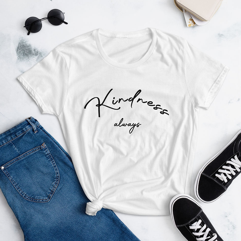 Thumbnail: Cotton Midweight T-Shirt Spread Kindness with Our BeKind Tee Womens Graphic Tees