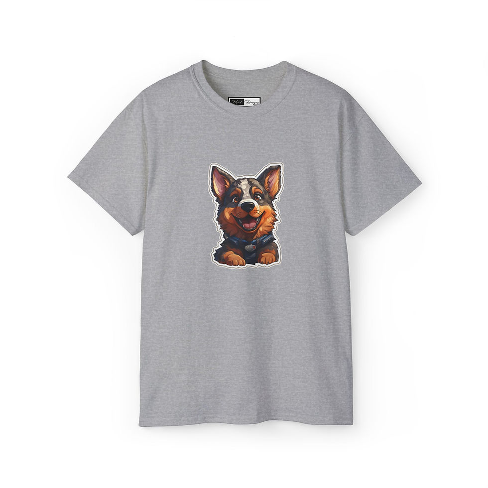 Thumbnail: Green Paw Prints: Lovable Dog Toddler Shirt – Unique Design Delight.