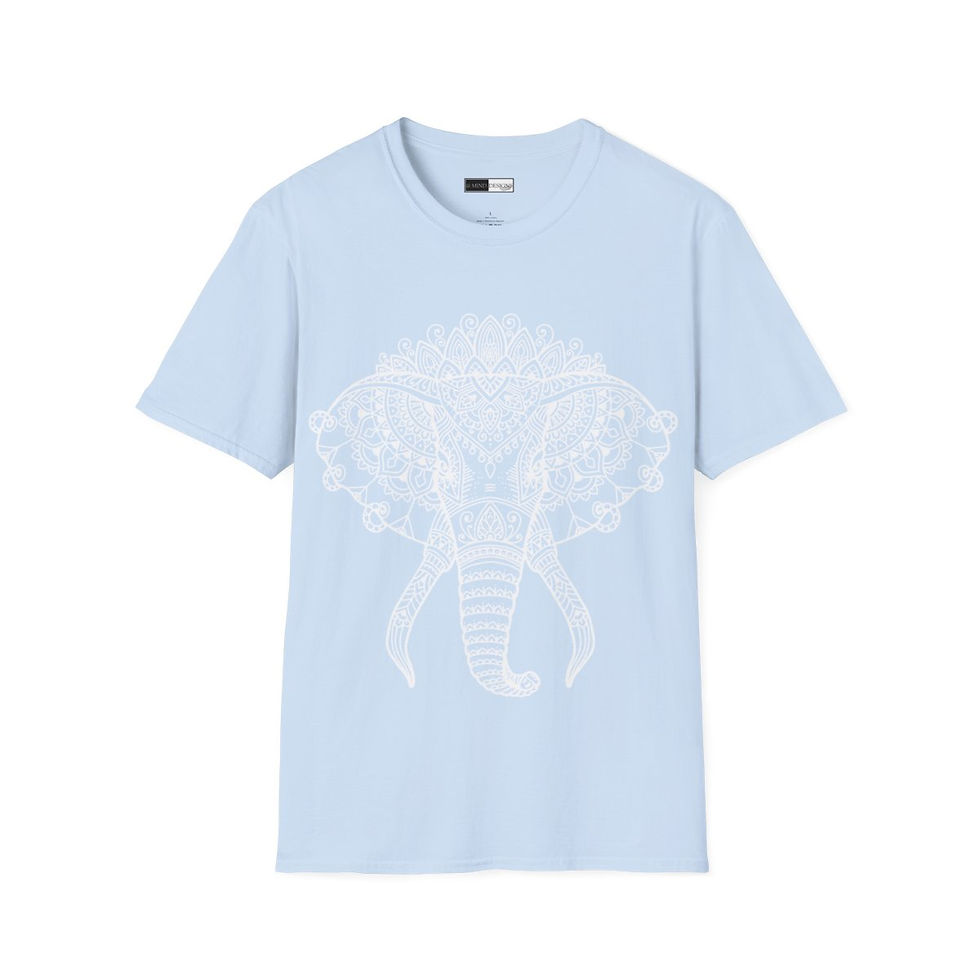 Thumbnail: Chic Simplicity with Boho Charm - Mandala Elephant Shirt for Effortless Elegance