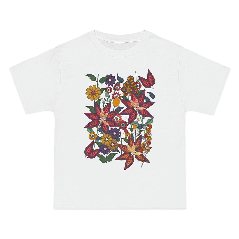 Thumbnail: Chic Nature Vibes - Stylish Botanical Women's T-Shirt, a Pinnacle of Trendy Botanical Fashion