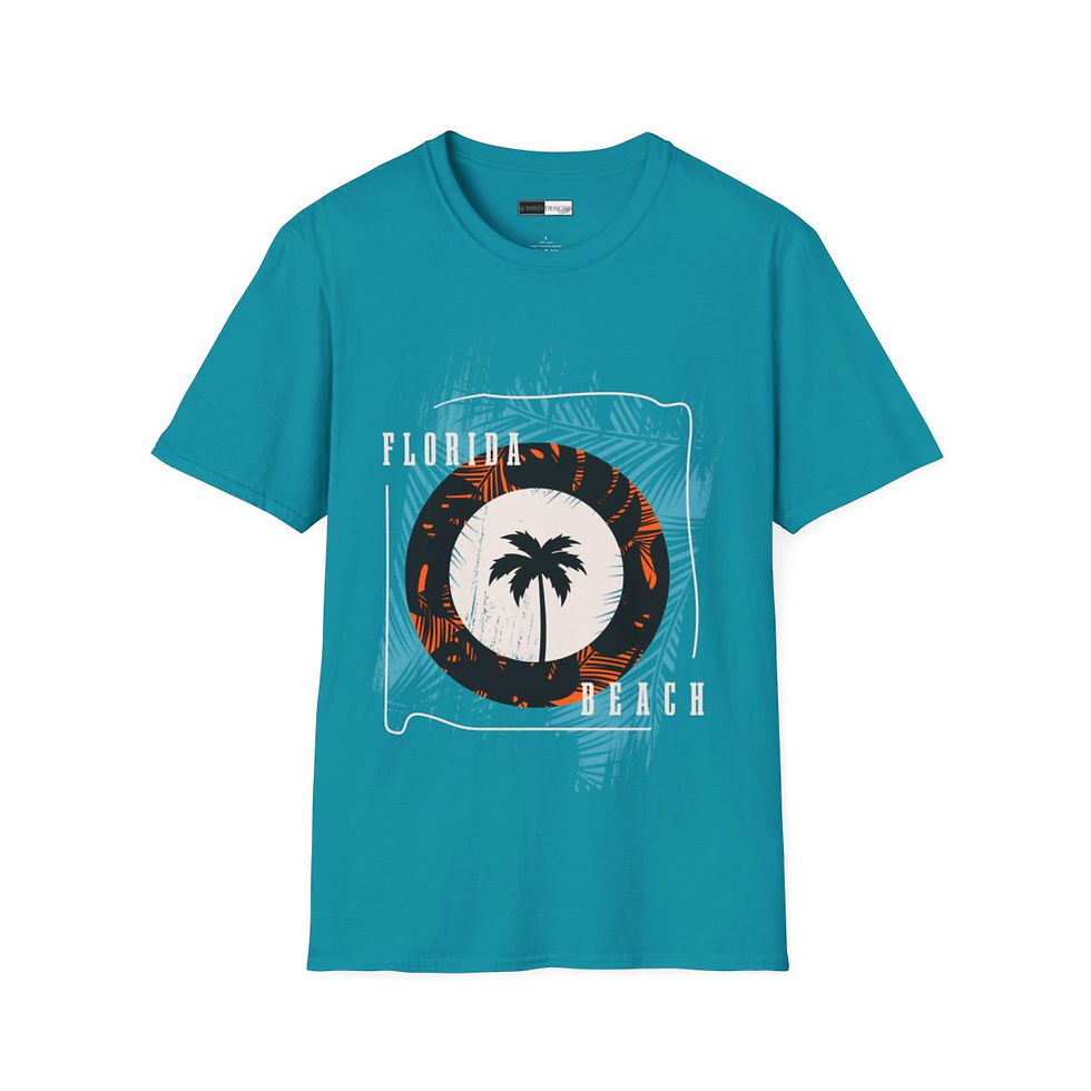 Thumbnail: Florida Beach Soft T-Shirt - Sunshine and comfort unite in this perfect tee for the beach lifestyle