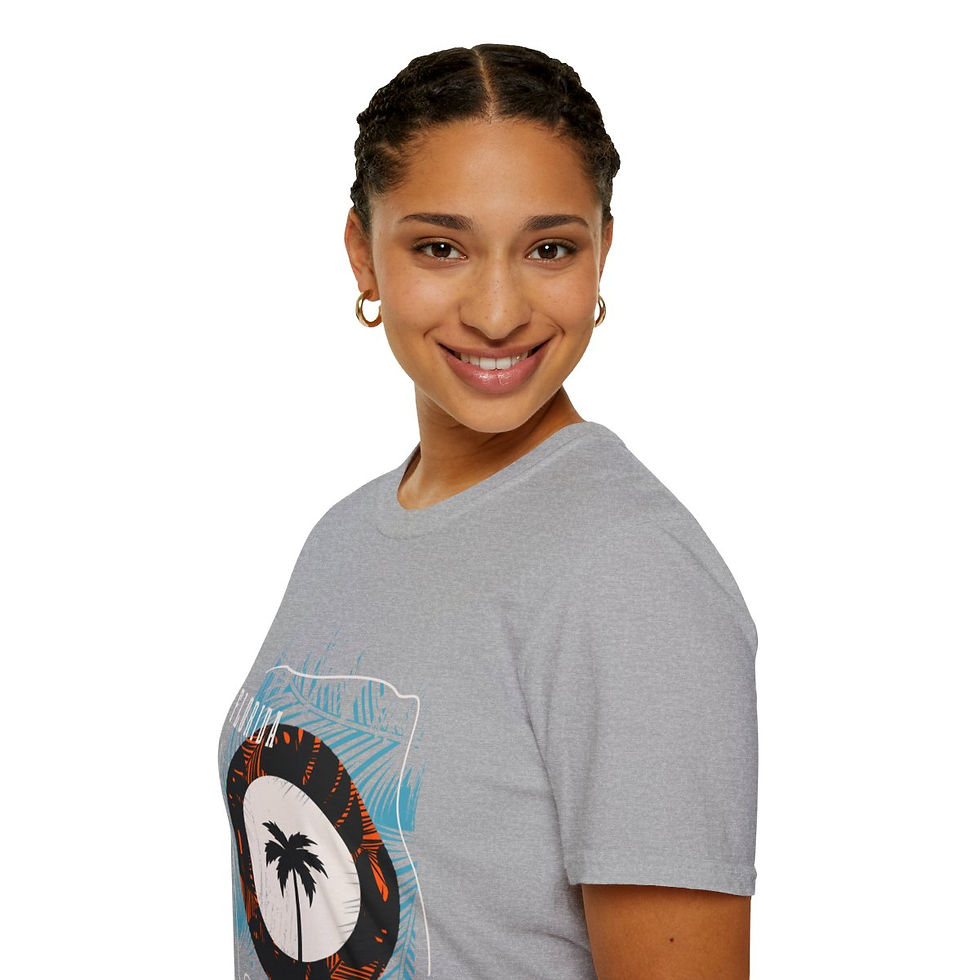 Thumbnail: Florida Beach Vibes Soft T-Shirt - Indulge in soft, beach-inspired fashion with this laid-back tee