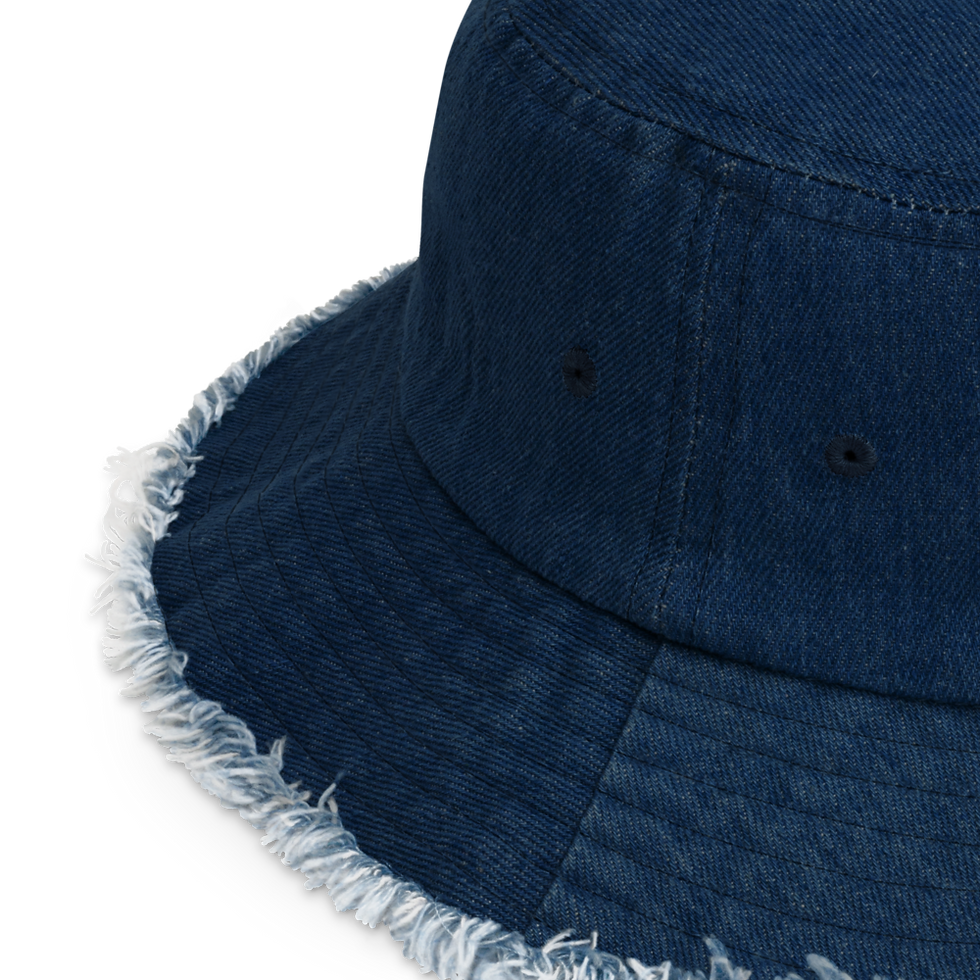 Thumbnail: Vintage Denim Headwear: A timeless statement with our distressed fashion touch