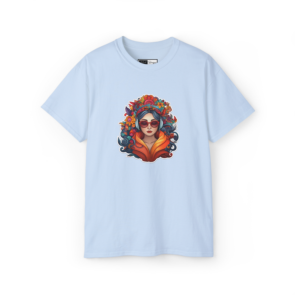 Thumbnail: Little Trendsetter: Colorful Woman Tee – Style That Stands Out.