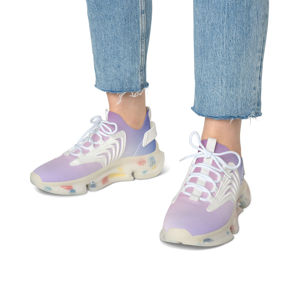 Thumbnail: Innovative TPU and EVA Tech: Breathable Athletic Mesh Sneakers for Women