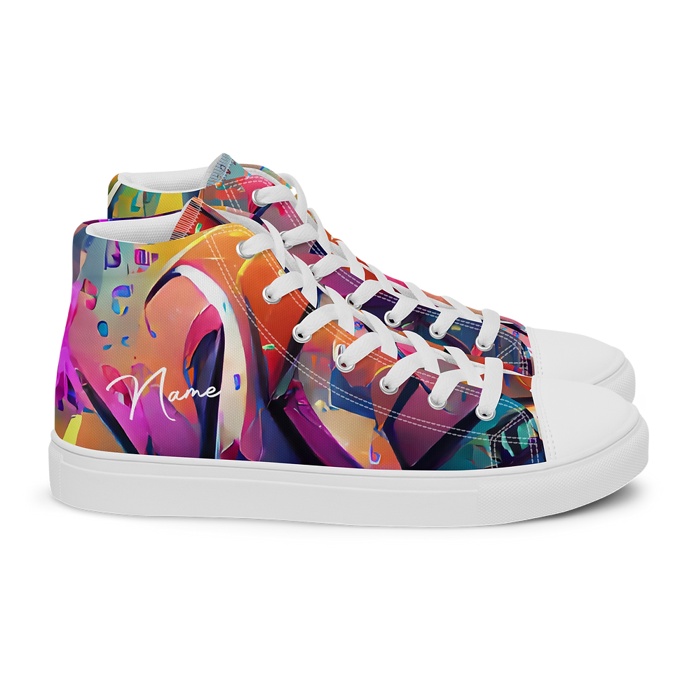 Thumbnail: ladies high top sneakers women's high top sneakers sneakers with american flag