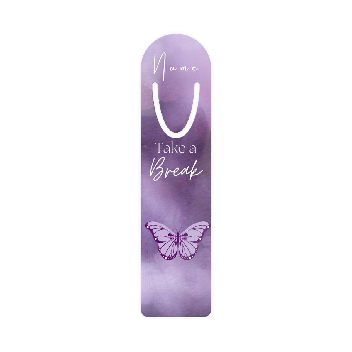 Pause and Read - Take a Break Custom Bookmarks, Personalized Minimalist Bookmarks