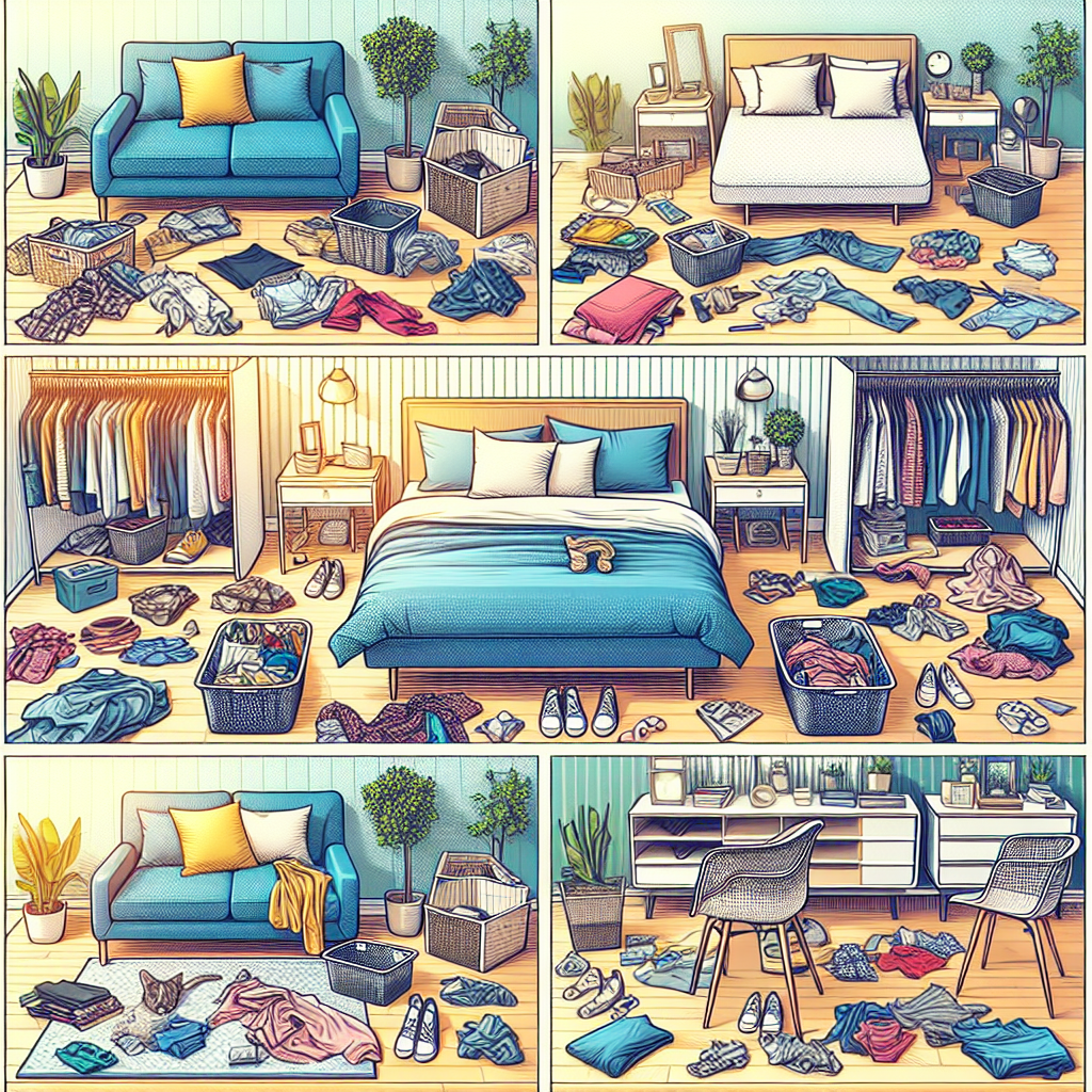 Bedroom clutter