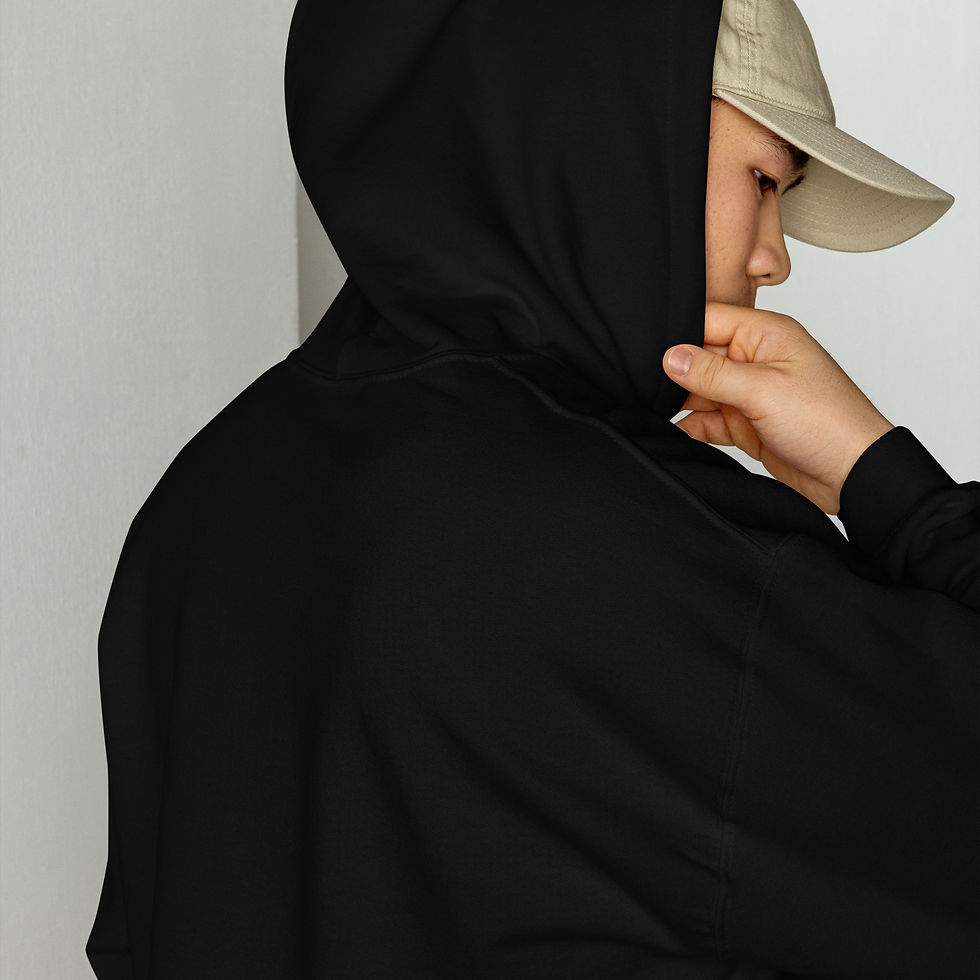 Thumbnail: Double-lined hood and matching drawcord in I Squirrel Canada hoodie