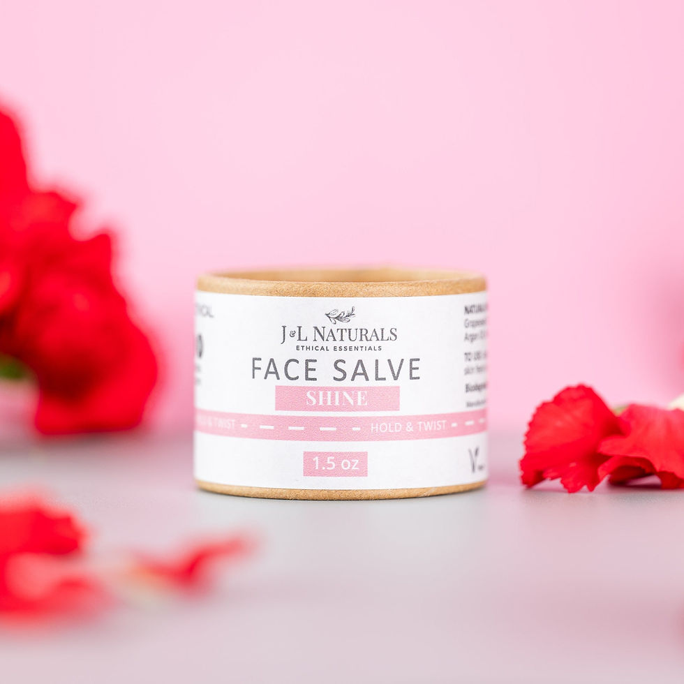 Thumbnail: Gift-ready biodegradable skincare set with salve jars and linen pouch