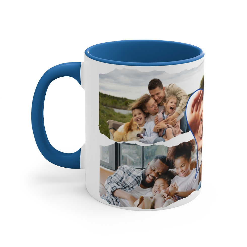 Thumbnail: Capturing Family Love - Couple Family Personalized Photo Collage Mug, a Unique Gift