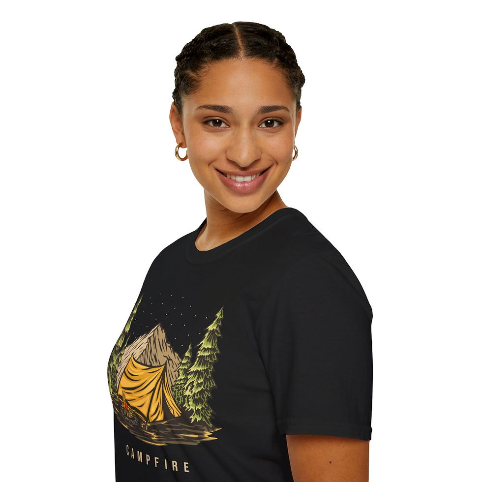 Thumbnail: Soft Style Tee - Camping Essentials Campfire Shirt for Ultimate Outdoor Comfort