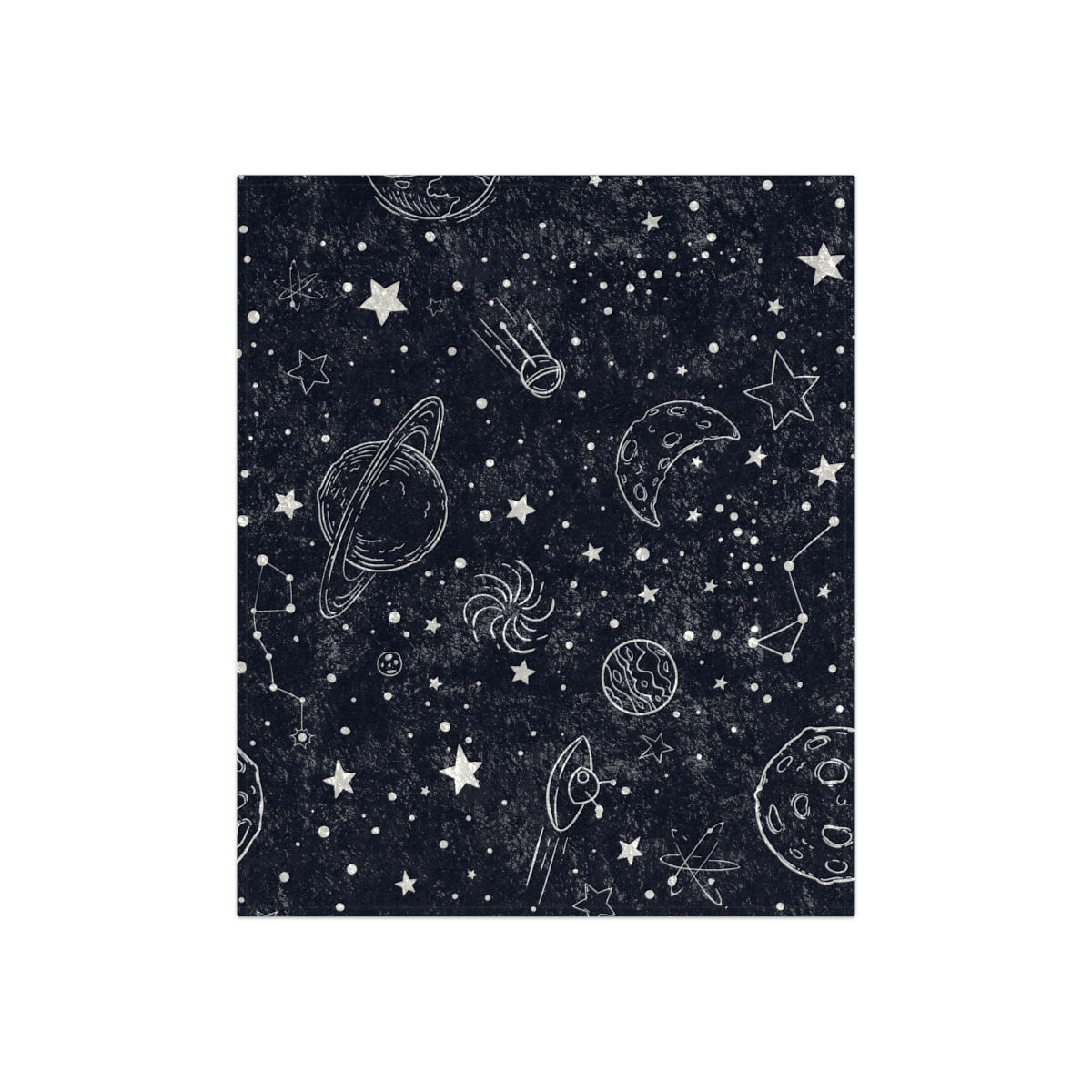 Cosmic Vibes: Galaxy-Inspired Velvet Throw Blanket