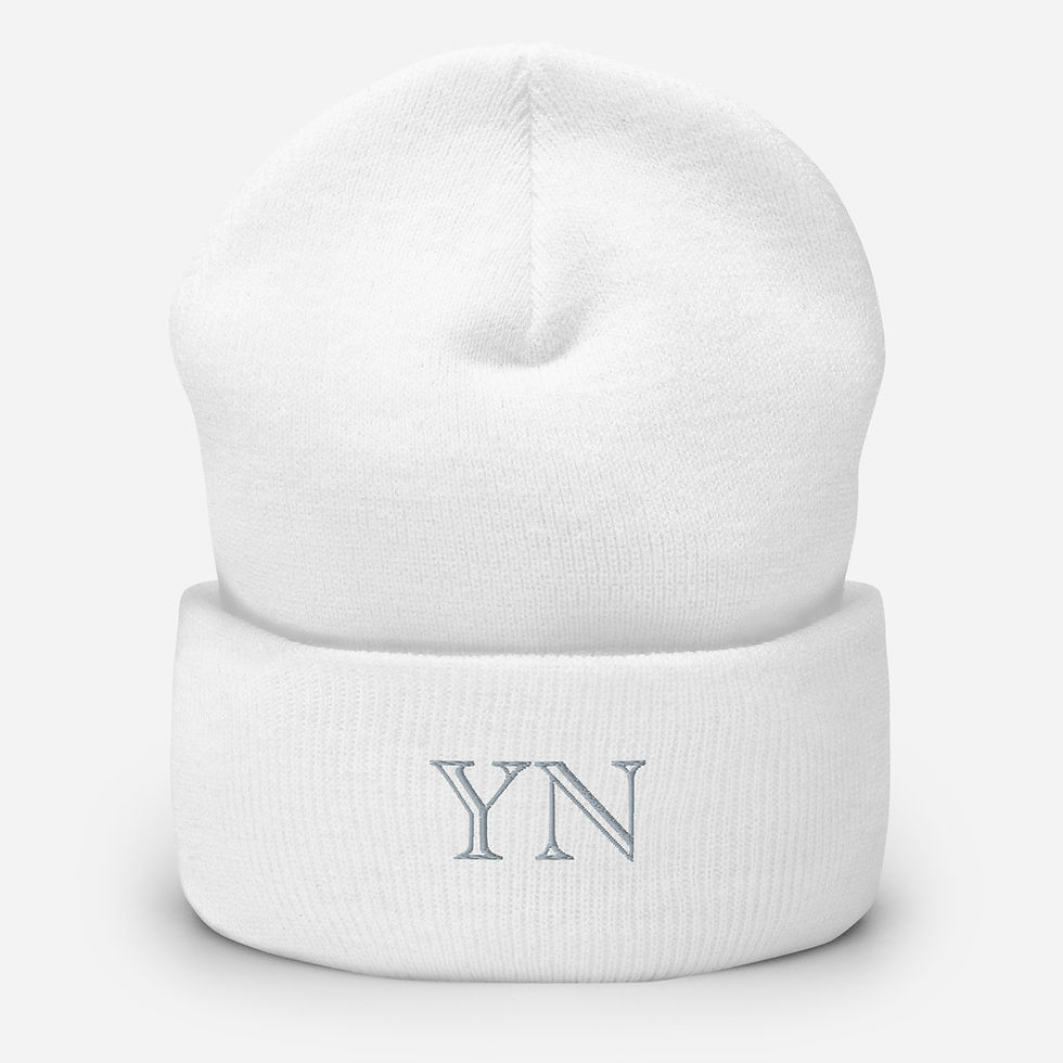 Thumbnail: Model wearing the 12-inch beanie for a warm, stylish look.