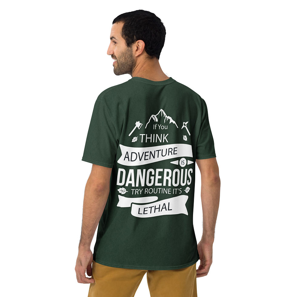 Thumbnail: Elevate Your Outdoor Wardrobe with Our Adventure-Ready Crew Neck Tee.