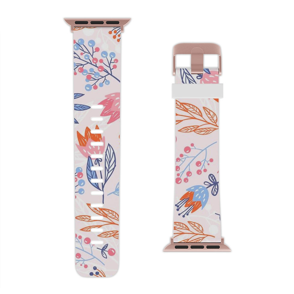 Thumbnail: Trendy Wrist Upgrade - Floral Apple Watch Band featuring a Fashionable Flower Design