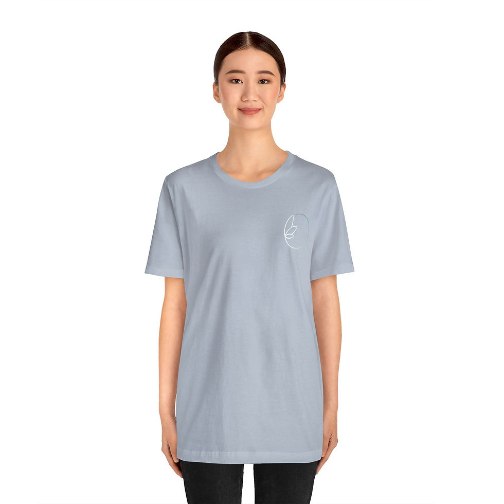 Women’s eco-friendly jersey tee in heather gray