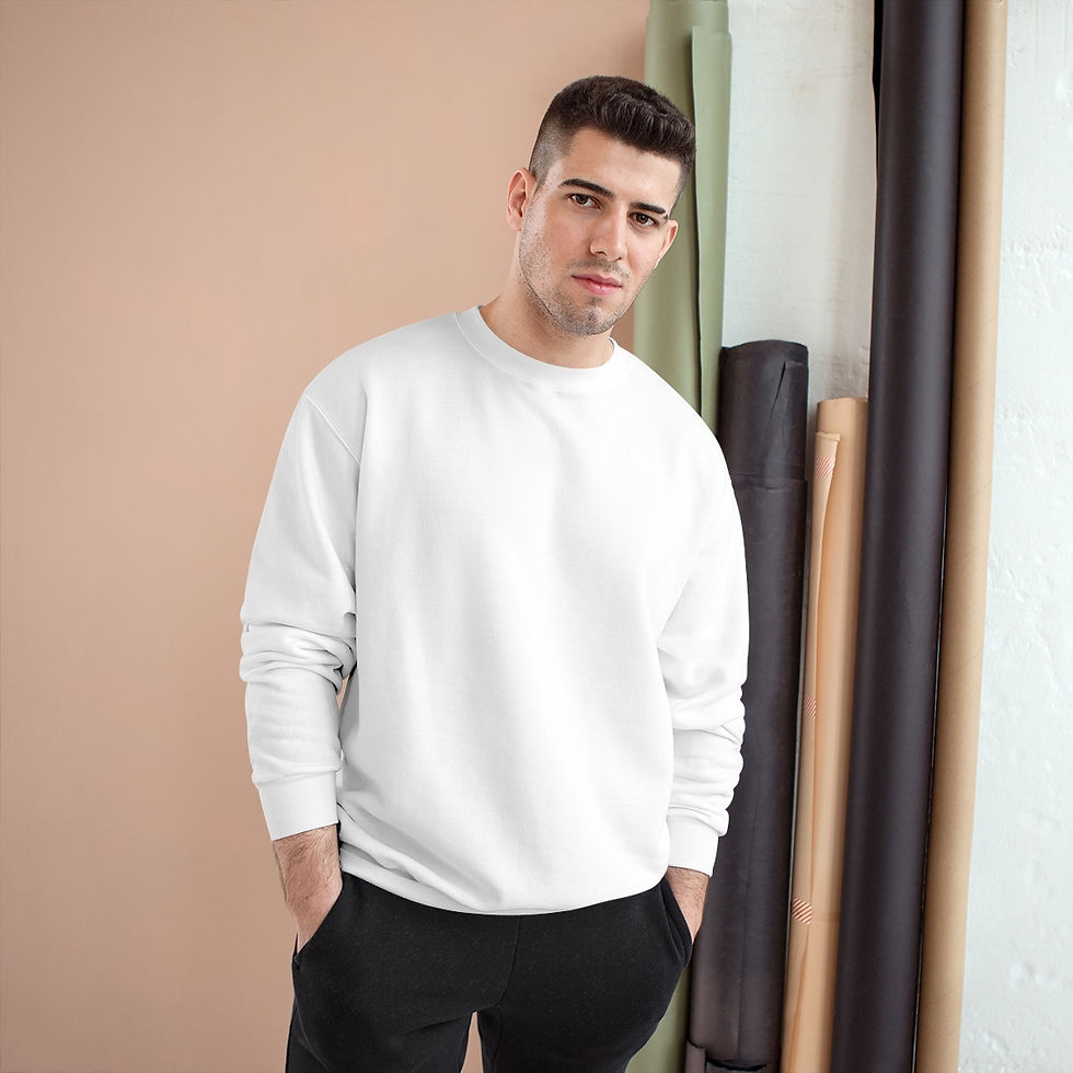 Thumbnail: Classic in White: Elevate Style with Unisex Champion Pullover Comfort