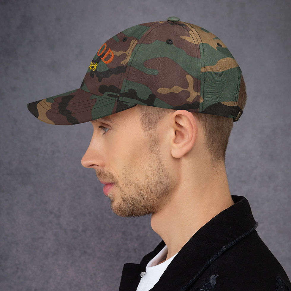 Thumbnail: Low profile fitted cap with Good Vibes embroidery for casual wear