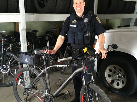 Bicycle on patrol!