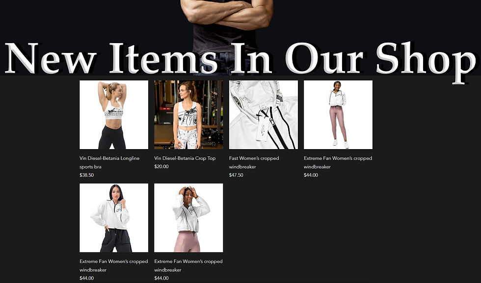 Vin Diesel's Fast merchandise