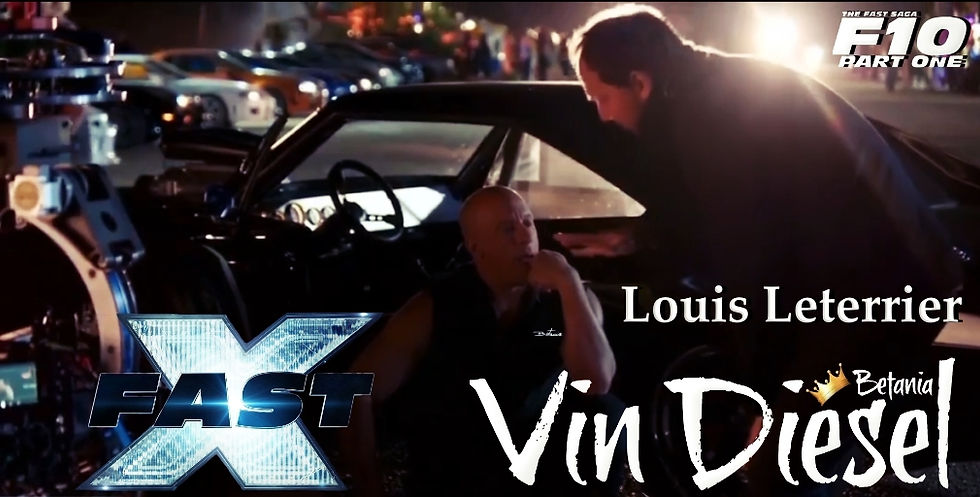 Vin Diesel's Fast Vin Diesel with Louis Leterrier filming Fast X