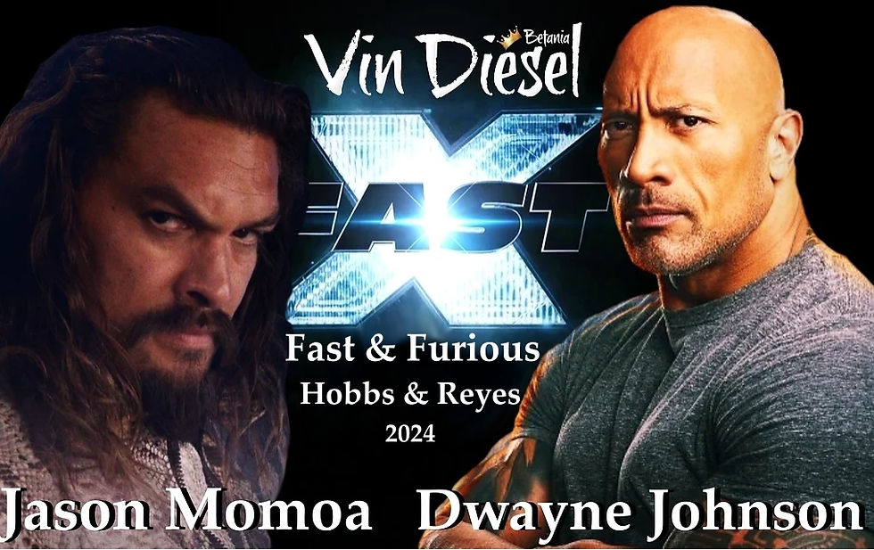 Vin Diesel's Fast X, Jason Momoa, Dwayne Johnson, Fast and Furious, Fast Family, The Fast Saga, Amazon Pride, Facebook