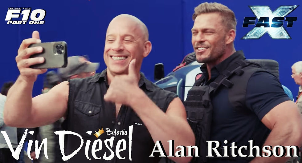 Vin Diesel's Fast X and Aland Ritchson, Amazon Prime