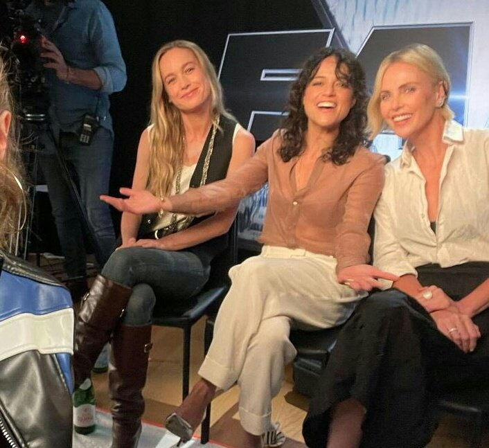 Vin Diesel's Fast X, Brie Larson, Michelle Rodriguez, Charlize Theron, Rome, press conference