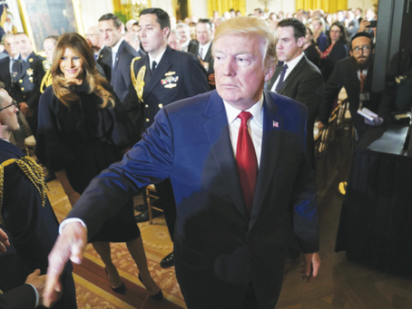 Crolla la popolarità di Trump