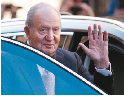 Juan Carlos va in esilio